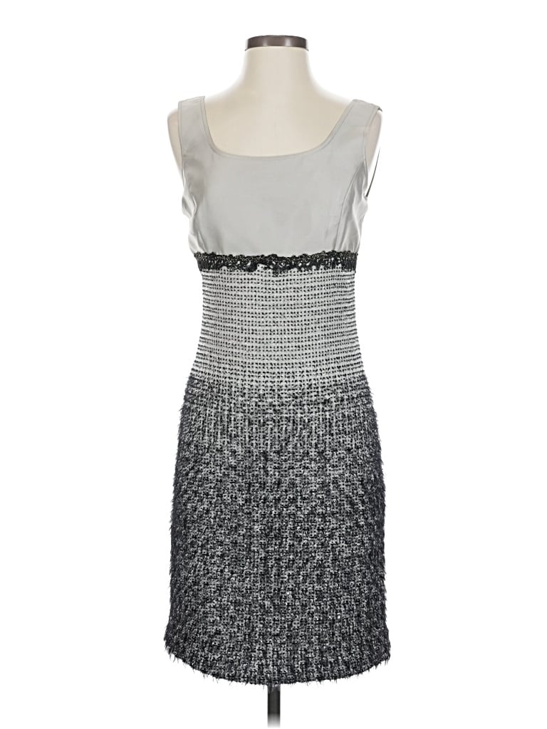 Pre-owned St John Cocktail Dress In Gray