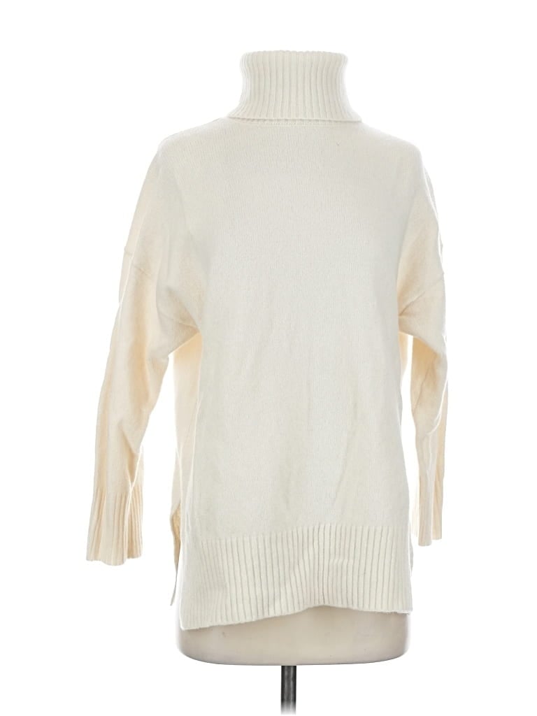 Pre-owned Polo By Ralph Lauren Turtleneck Sweater In White