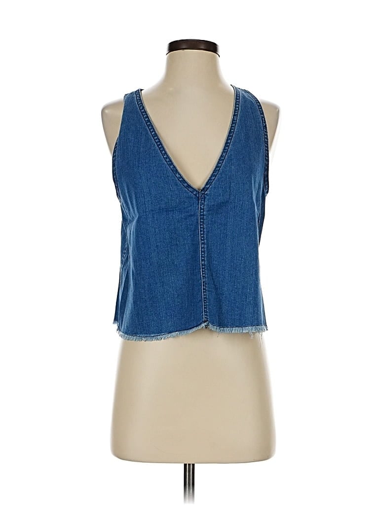 Pre-owned Wilfred Free Sleeveless Blouse In Blue