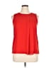 DKNY 100% Polyester Red Sleeveless T-Shirt Size S (estimated) - photo 1