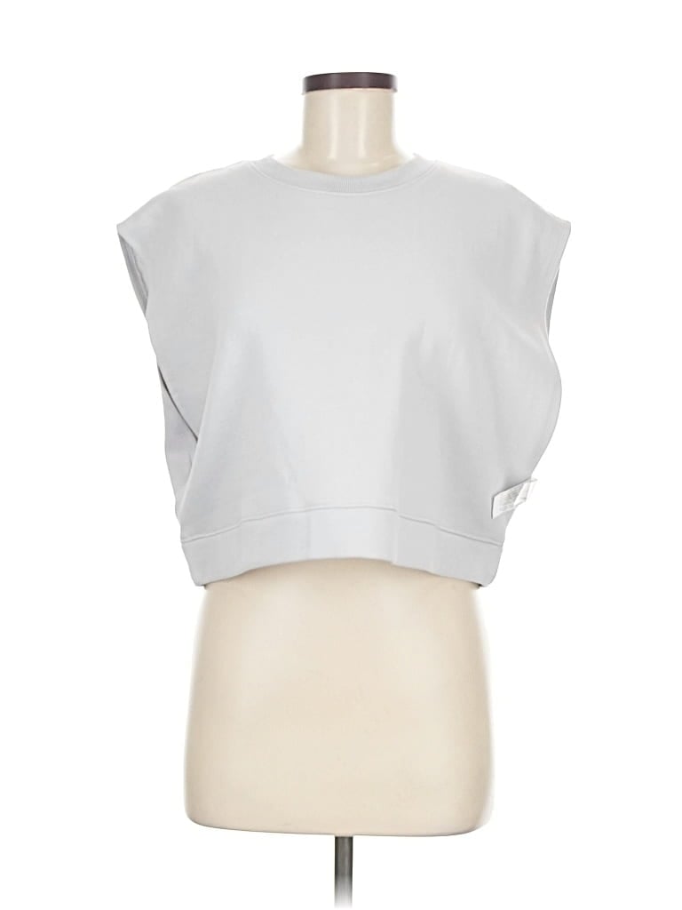 Pre-owned Zara Sweatshirt In Silver