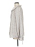 Banana Republic 100% Polyester Silver Long Sleeve Blouse Size M - photo 5