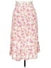 No Boundaries 100% Polyester Floral Pink Ivory Casual Skirt Size 21 - photo 2