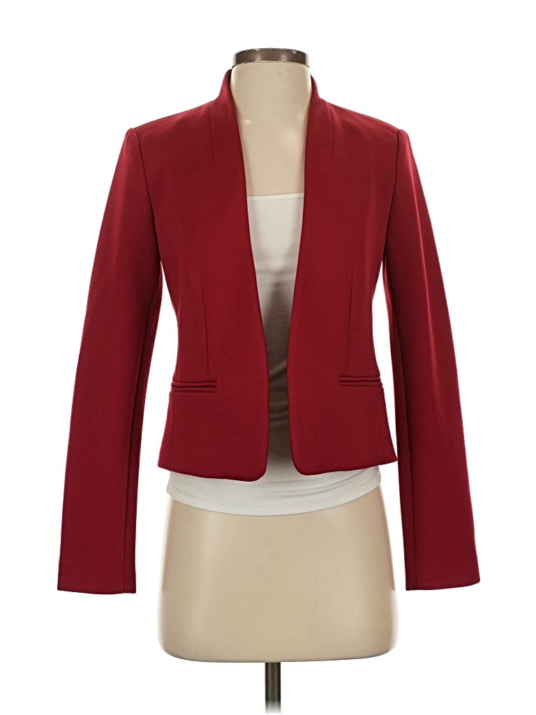 Pre-owned Ann Taylor Blazer Jacket In Red