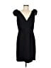 Ann Taylor LOFT 100% Polyester Solid Black Cocktail Dress Size 8 - photo 1