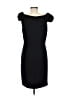 Ann Taylor LOFT 100% Polyester Solid Black Cocktail Dress Size 8 - photo 2