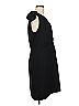 Ann Taylor LOFT 100% Polyester Solid Black Cocktail Dress Size 8 - photo 4