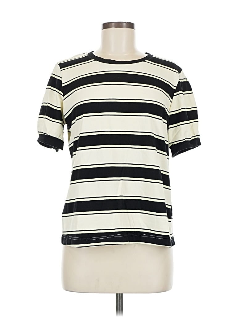 Pre-owned Unbranded Short Sleeve T-shirt In White