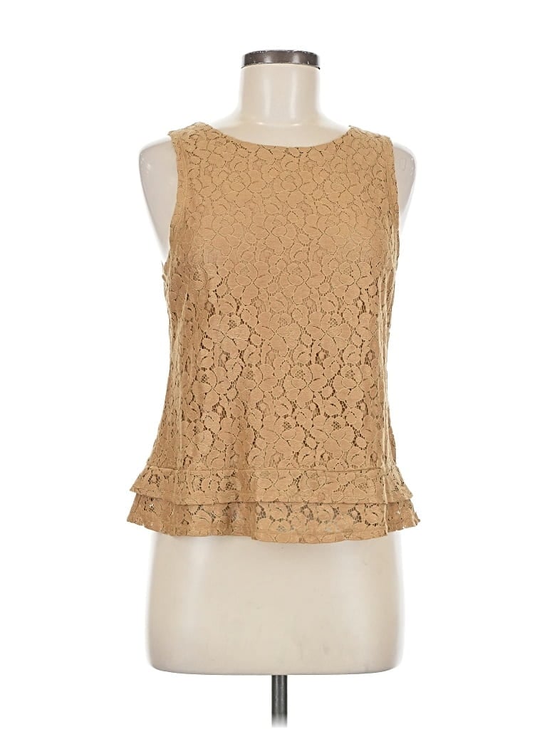Pre-owned Banana Republic Sleeveless Blouse In Brown