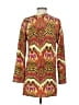 Natorious Orange 3/4 Sleeve Silk Top Size S - photo 2