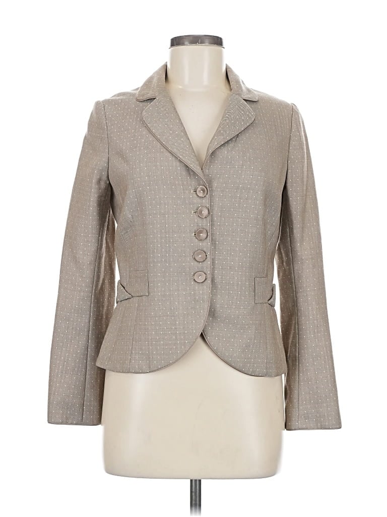 Pre-owned Rebecca Taylor Wool Blazer Jacket In Gray