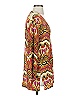 Natorious Orange 3/4 Sleeve Silk Top Size S - photo 4