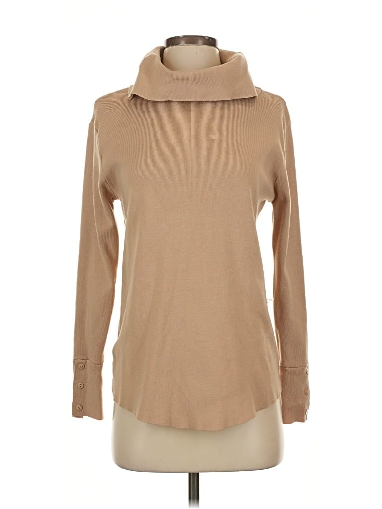 Pre-owned Assorted Brands Turtleneck Sweater In Brown