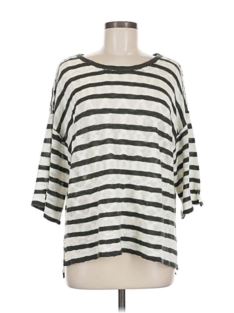 Pre-owned Wishlist 3/4 Sleeve T-shirt In White