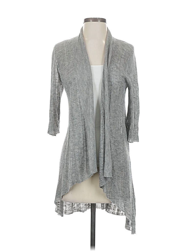 Pre-owned Eileen Fisher Cardigan Sweater In Gray