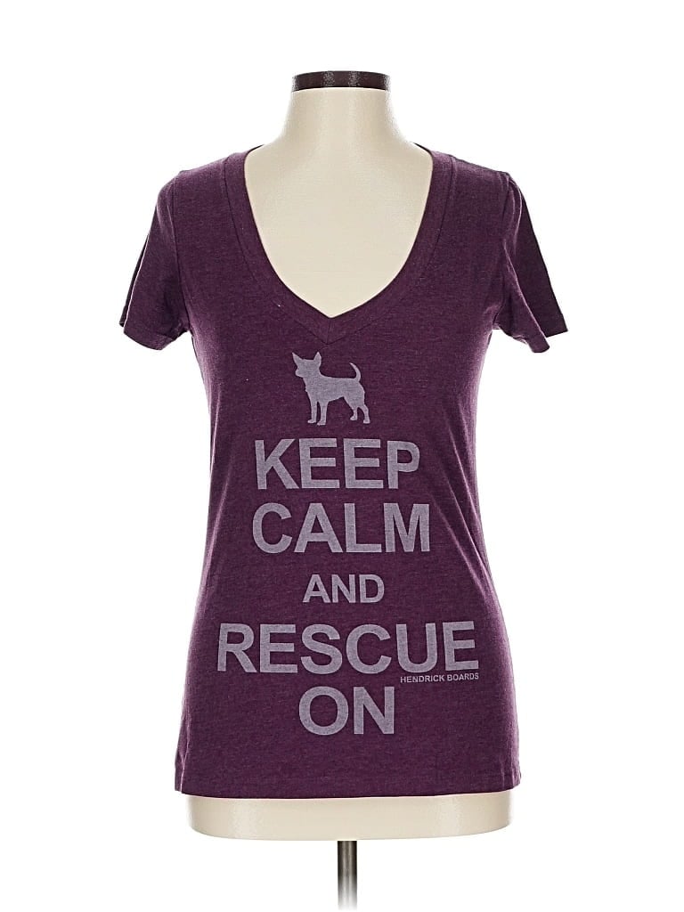 Pre-owned Assorted Brands Short Sleeve T-shirt In Purple