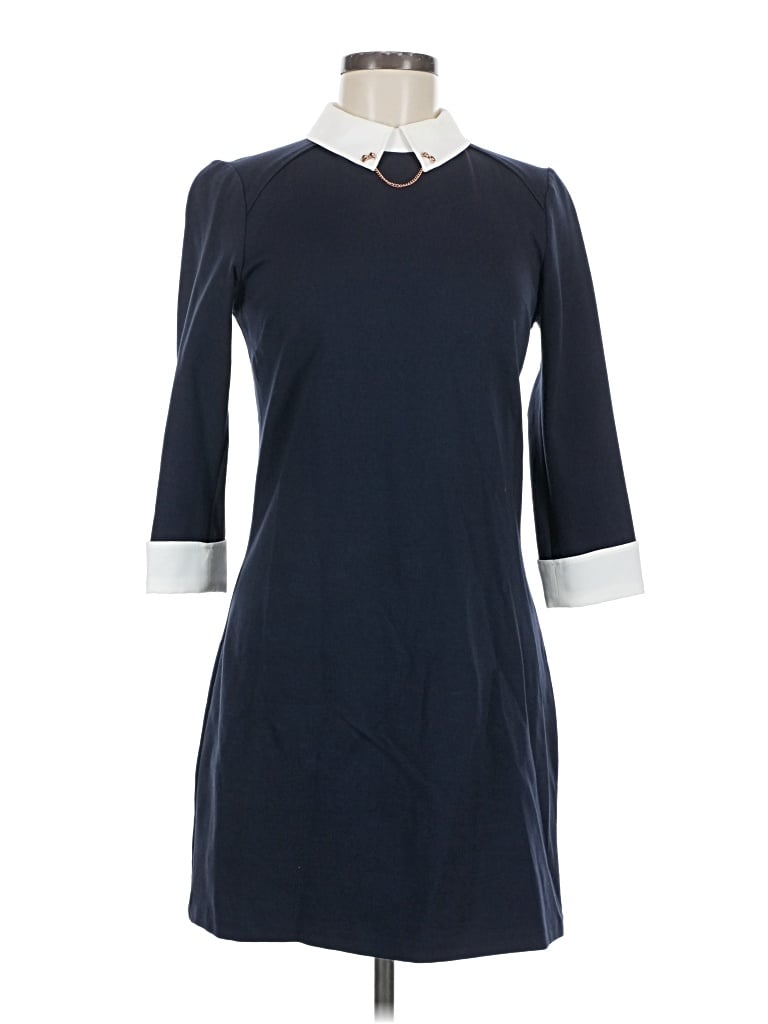 Pre-owned Ted Baker Casual Dress In Blue