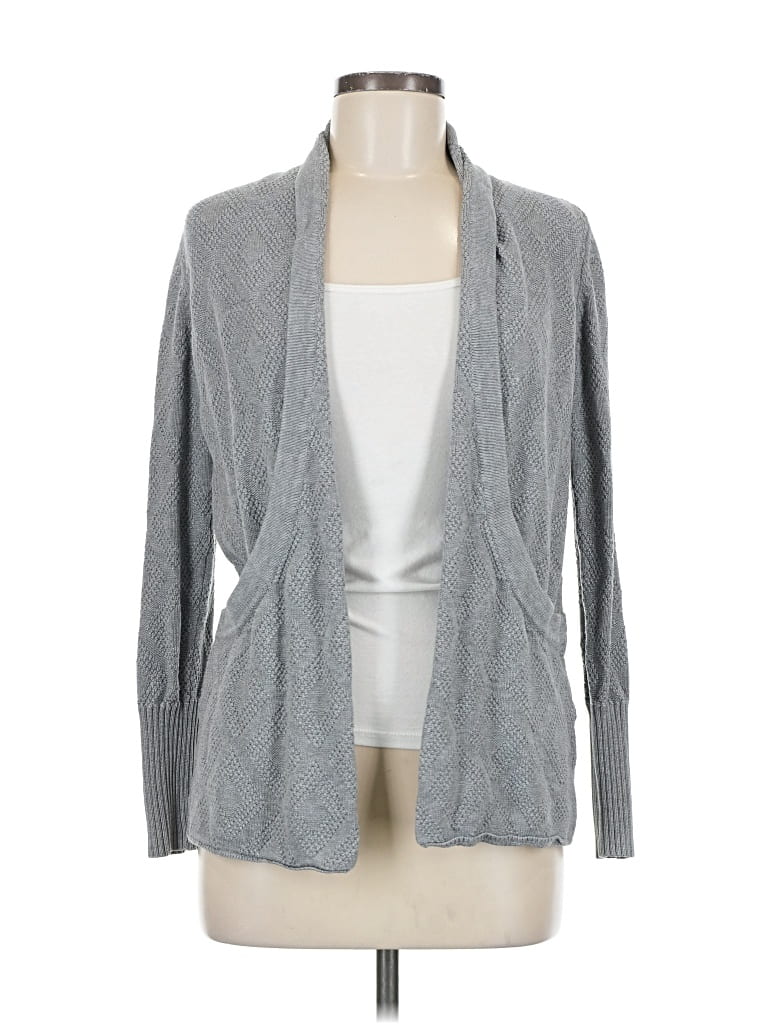 Pre-owned Market & Spruce Cardigan Sweater In Gray