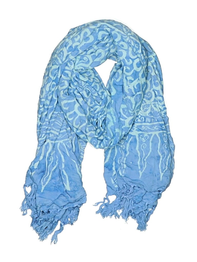 Pre-owned Assorted Brands Scarf In Blue