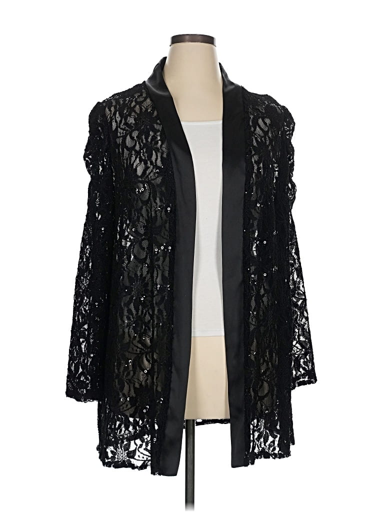 Pre-owned Onyx Nite Kimono In Black