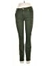 7 For All Mankind Chevron-herringbone Green Jeans Size 26 waist - photo 1