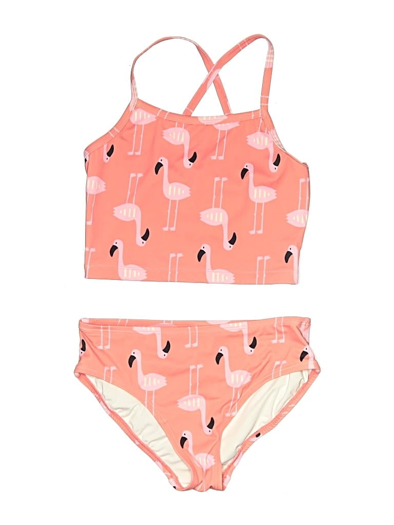 Pre-owned Hanna Andersson Kids' Two Piece Swimsuit In Pink