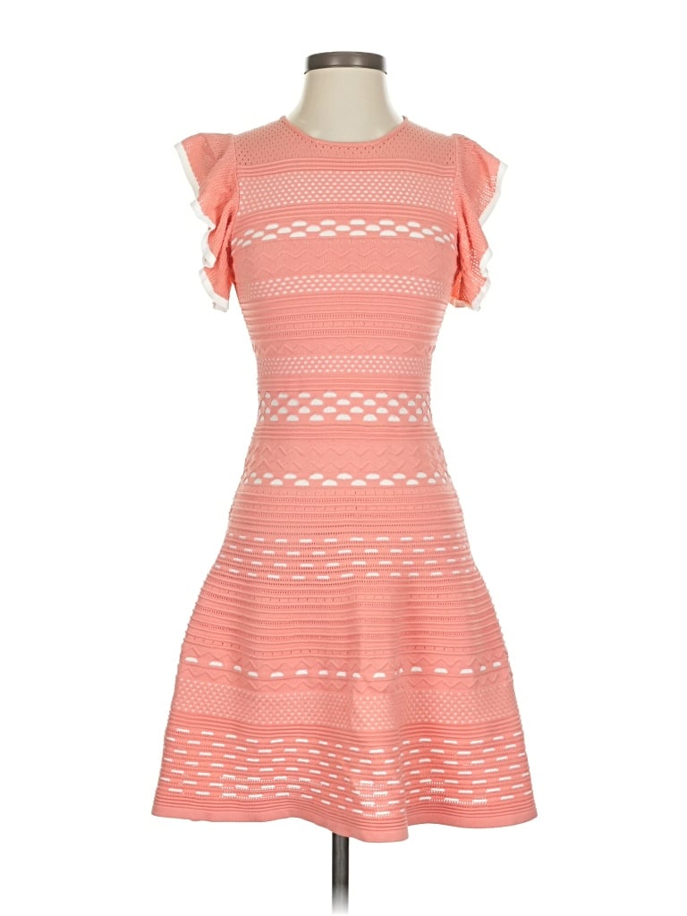 Pre-owned Shoshanna Cocktail Dress In Orange