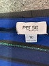 Per Se By Carlisle Stripes Blue Long Sleeve Blouse Size 10 - photo 7