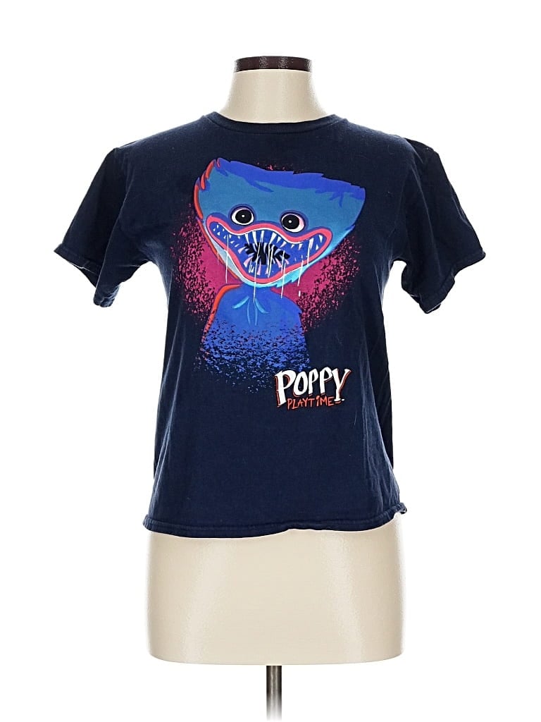 Pre-owned Assorted Brands Short Sleeve T-shirt In Blue