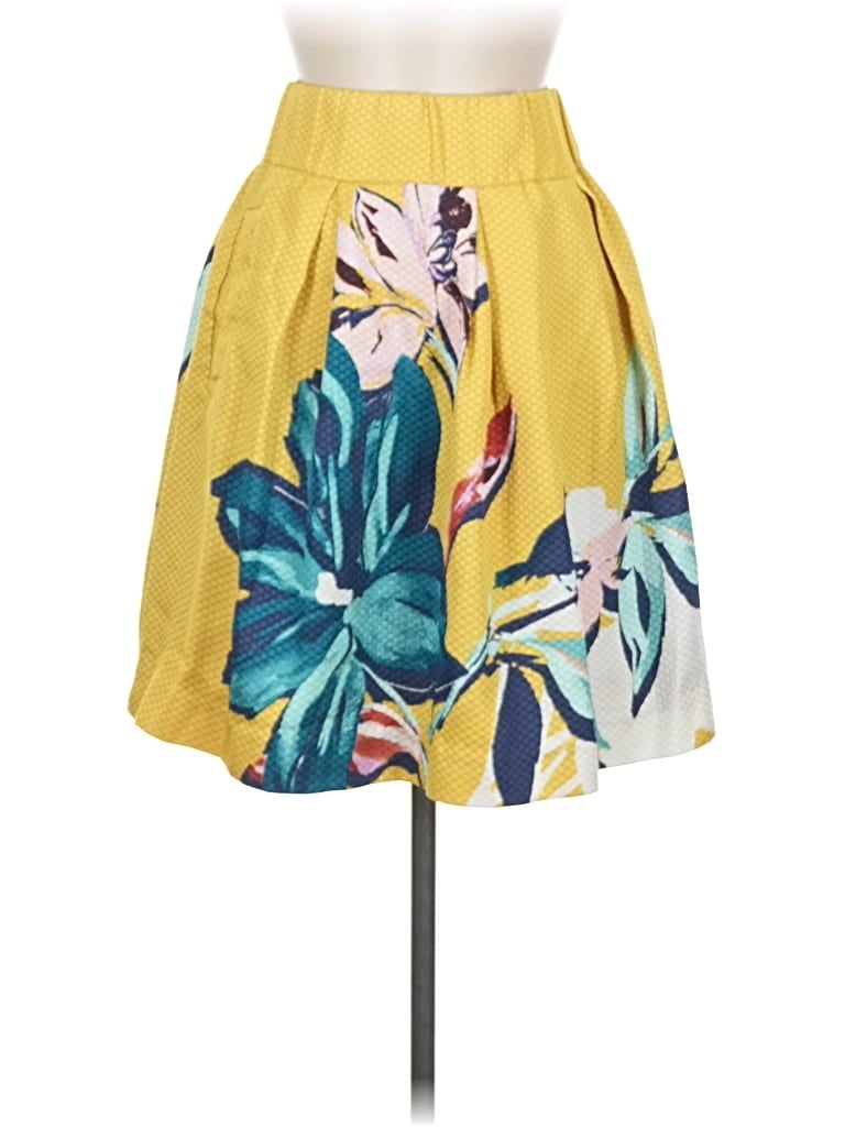 Pre-owned Maeve Casual Skirt In Yellow