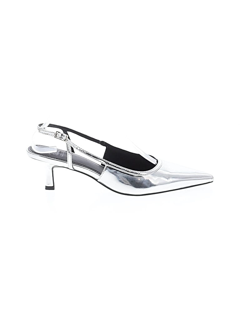 Pre-owned Asos Design Sandals In Silver