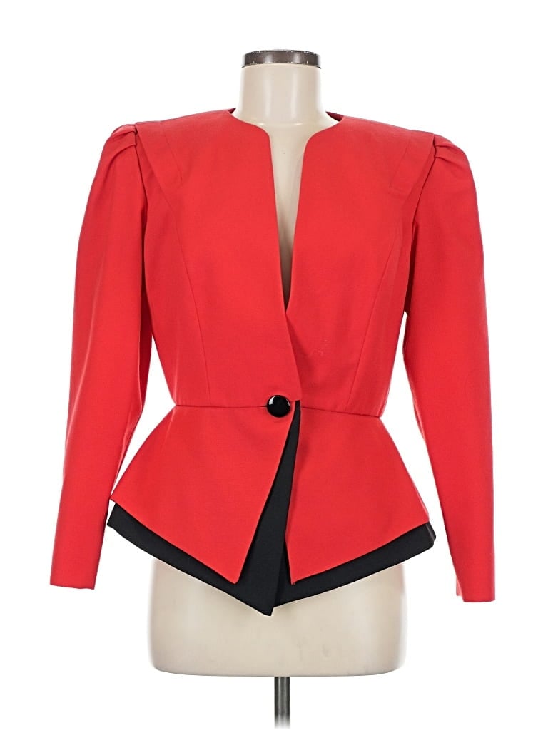Pre-owned Assorted Brands Blazer Jacket In Red