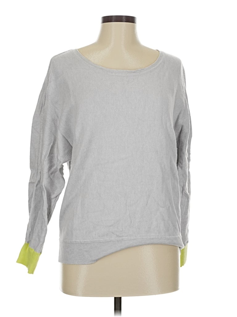 Pre-owned Assorted Brands 3/4 Sleeve T-shirt In Gray