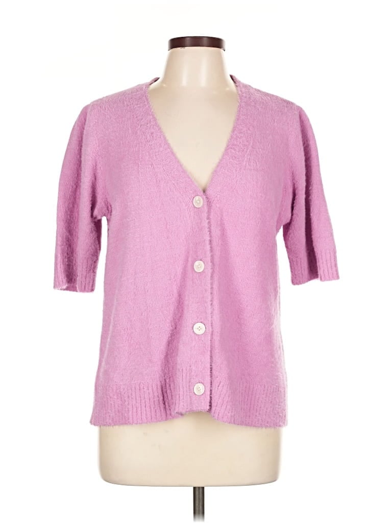 Pre-owned Candace Cameron Bure Cardigan Sweater In Pink