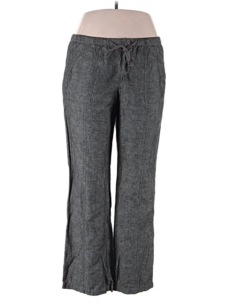 Pre-owned New York And Company Linen Pants In Gray