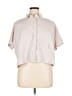 FLX Pink Gray Short Sleeve Blouse Size XL - photo 1