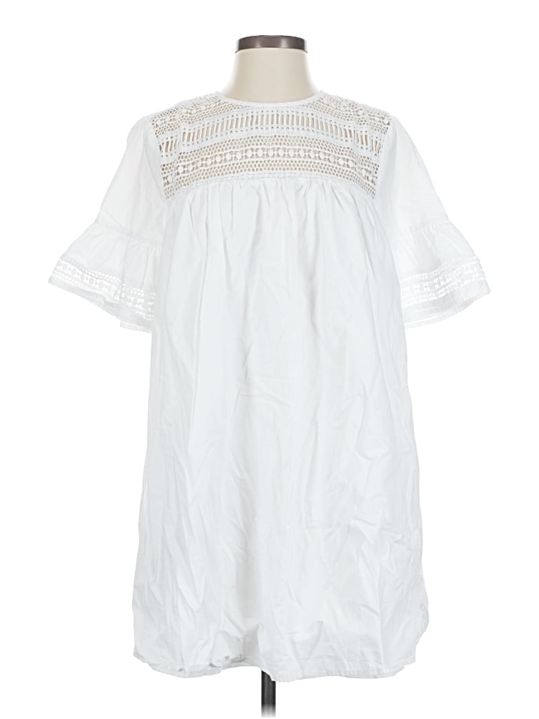 Pre-owned English Factory Casual Dress In White