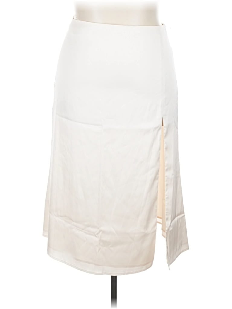 Pre-owned Backyard Roses Casual Skirt In White