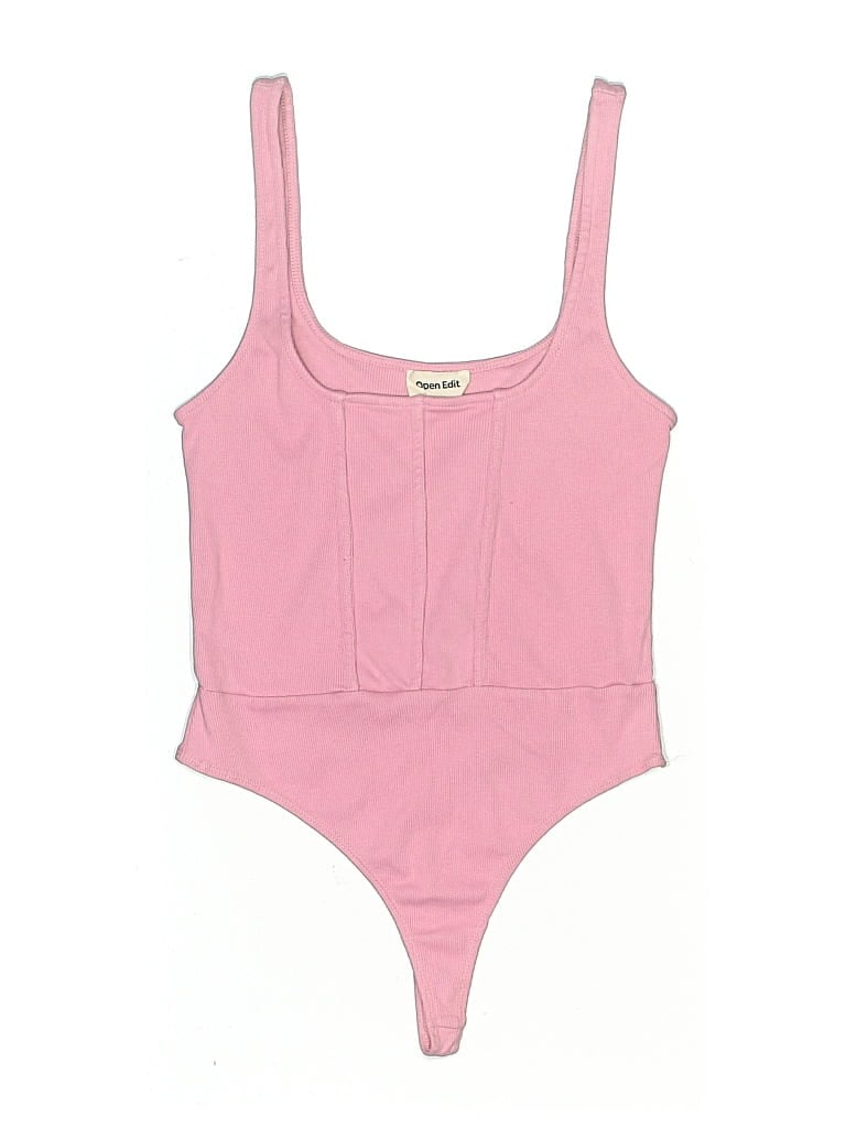 Pre-owned Open Edit Bodysuit In Pink