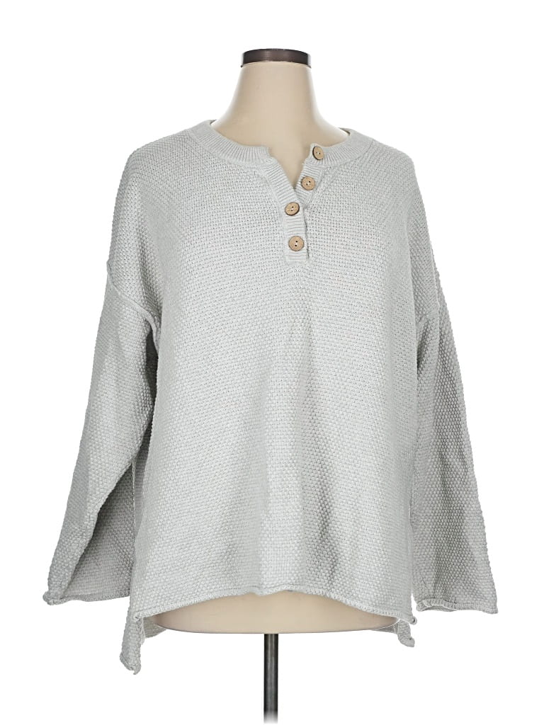 Pre-owned Fp Beach Pullover Sweater In Gray