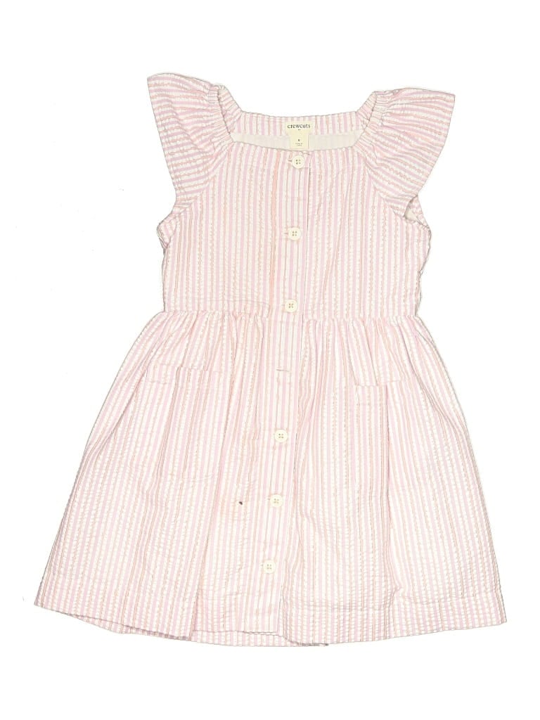 Pre-owned Crewcuts Outlet Kids' Dress In Pink