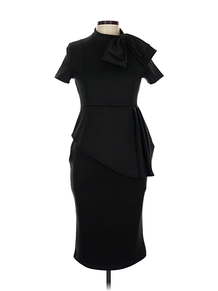 Pre-owned Unbranded Cocktail Dress In Black