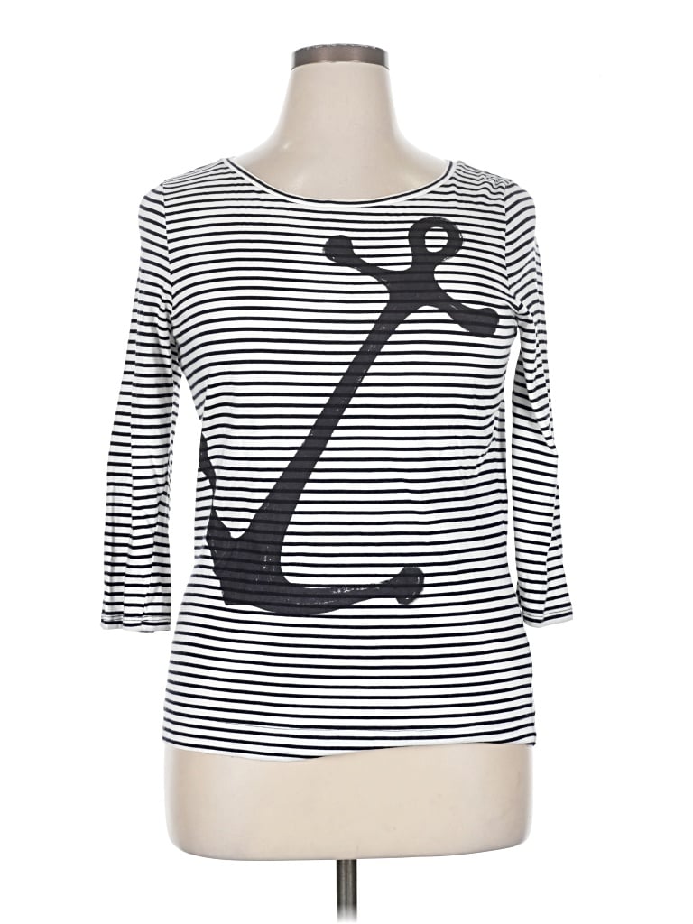 Pre-owned The Limited Outlet 3/4 Sleeve T-shirt In Silver