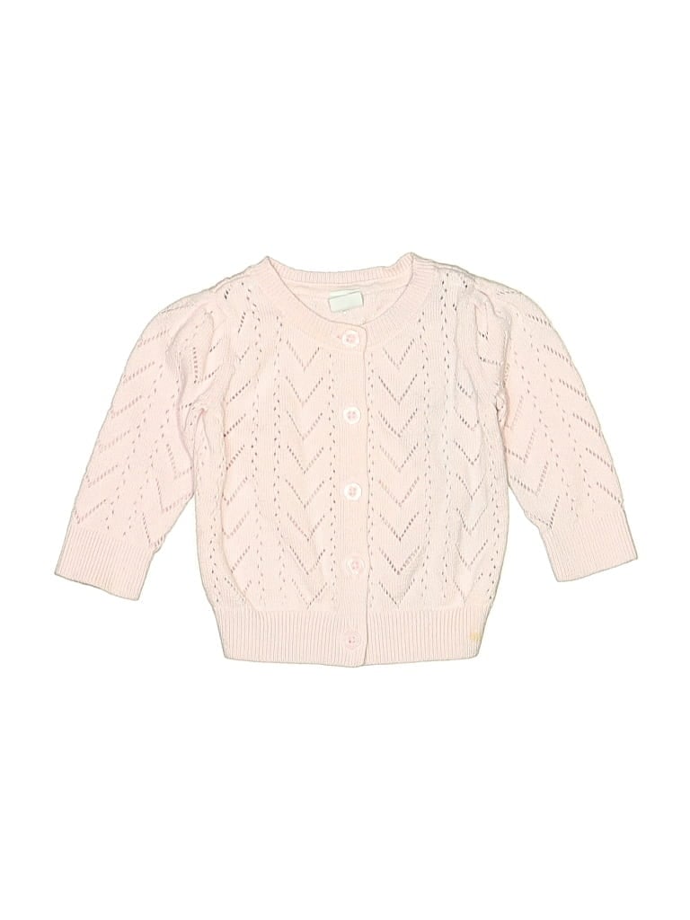 Pre-owned Baby Gap Babies' Cardigan Sweater In Pink