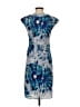 BCBGMAXAZRIA 100% Polyester Graphic Blue Cocktail Dress Size 0 - photo 2