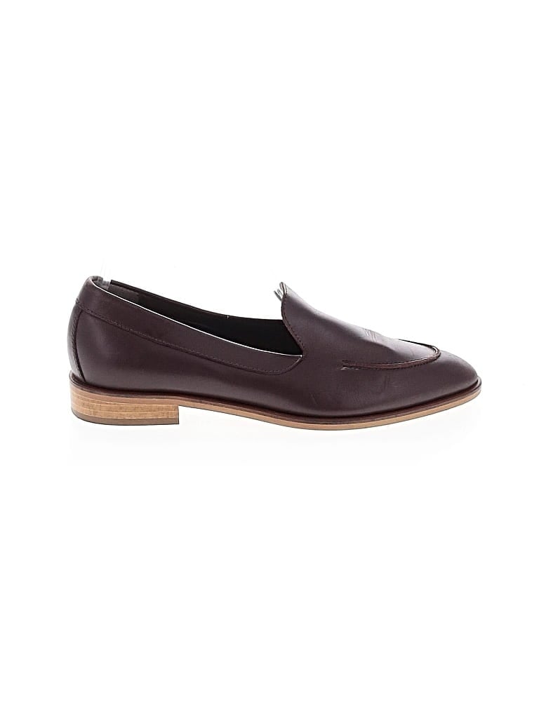 Pre-owned Everlane Flats In Burgundy