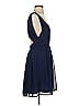 ASOS 100% Polyester Solid Blue Cocktail Dress Size 0 - photo 4