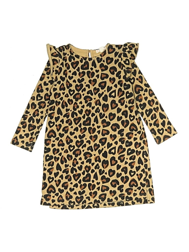 Pre-owned Crewcuts Kids' Dress In Gold