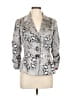 Alberto Makali Print Silver Blazer Size 12 - photo 1