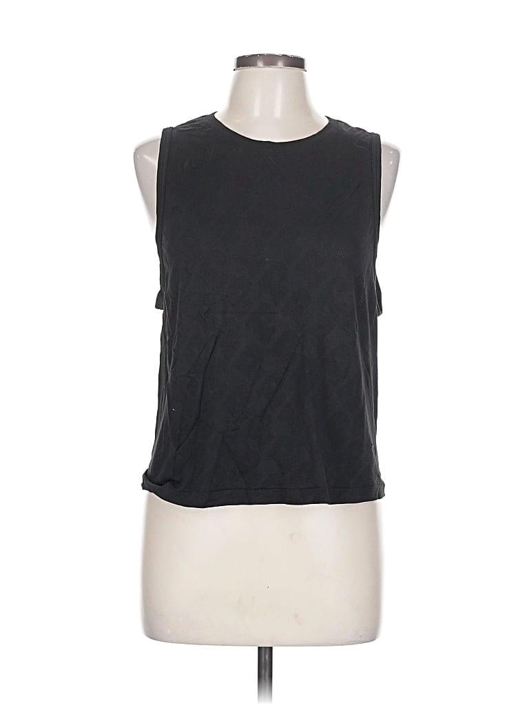 Pre-owned Victoria's Secret Pink Sleeveless T-shirt In Black